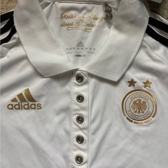 GERMANY 2011/2012 FOOTBALL POLO SHIRT JERSEY ADIDAS SIZE S WOMEN - Picture 2 of 7